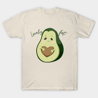 Lovely Fat Avocado - Dark Text T-Shirt